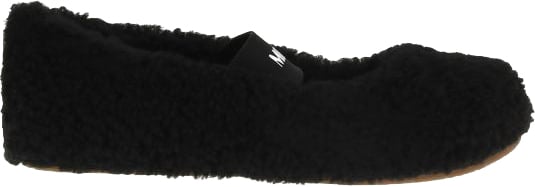 Moon Boot Black Fur Ballet Flats