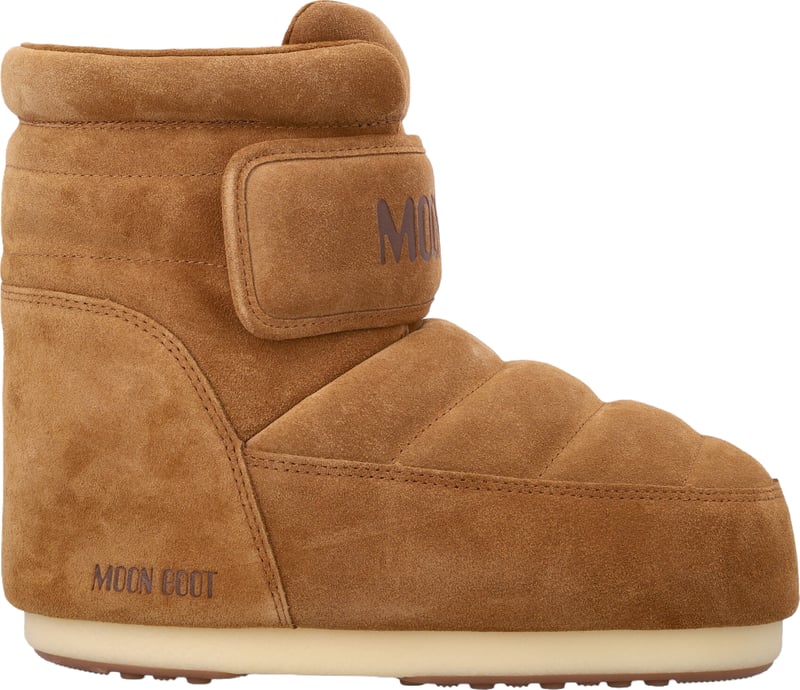 Low Icon Strap Suede Cognac