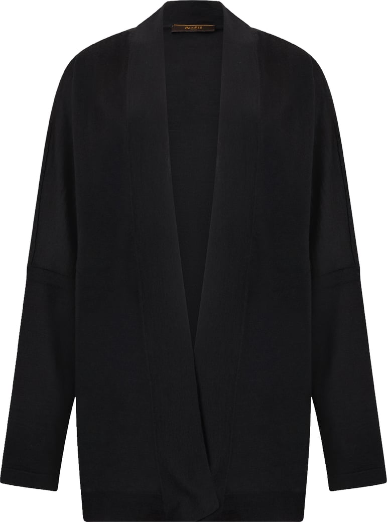 Black cardigan with shawl collar