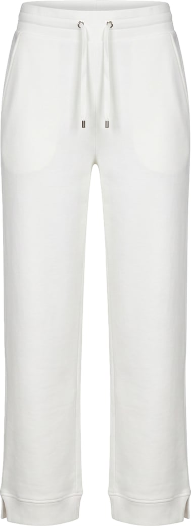 Elegant White Pants with Elastic Waistband