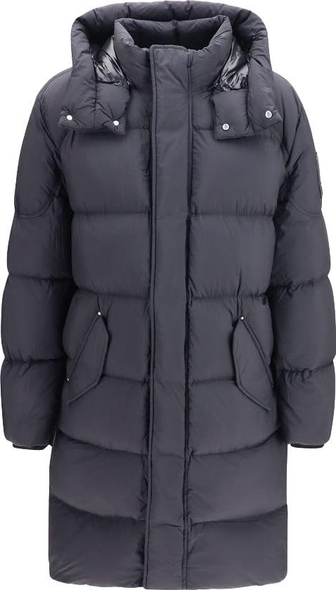 Moose Knuckles Black Nylon Coat