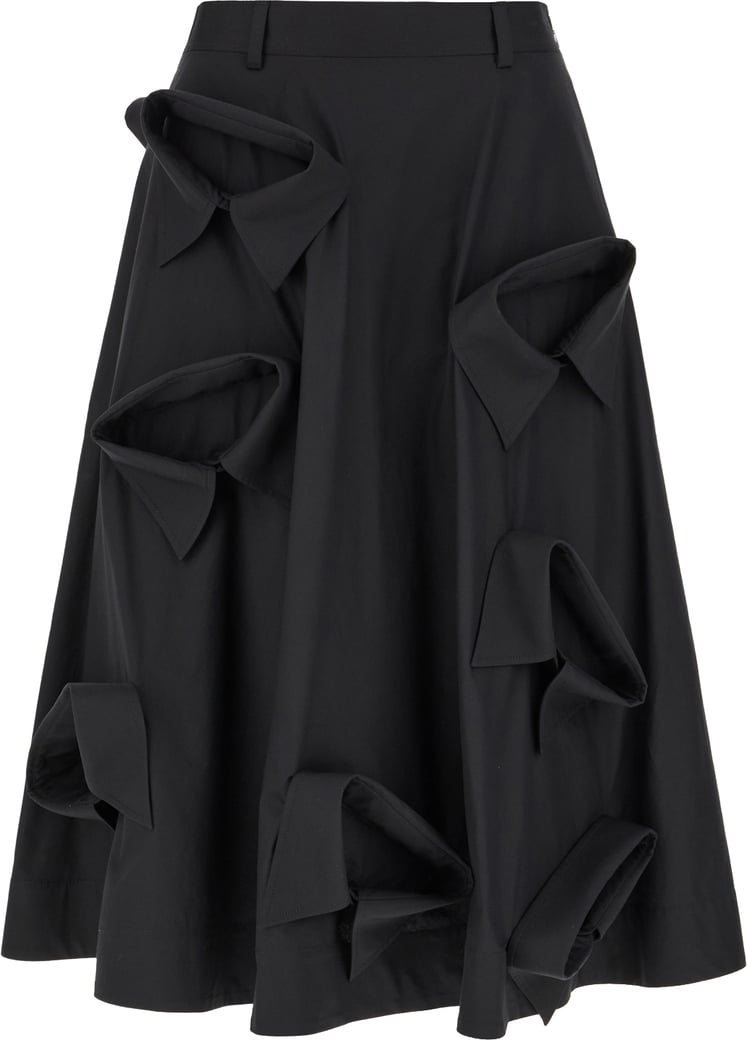 Moschino Black stretch cotton skirt