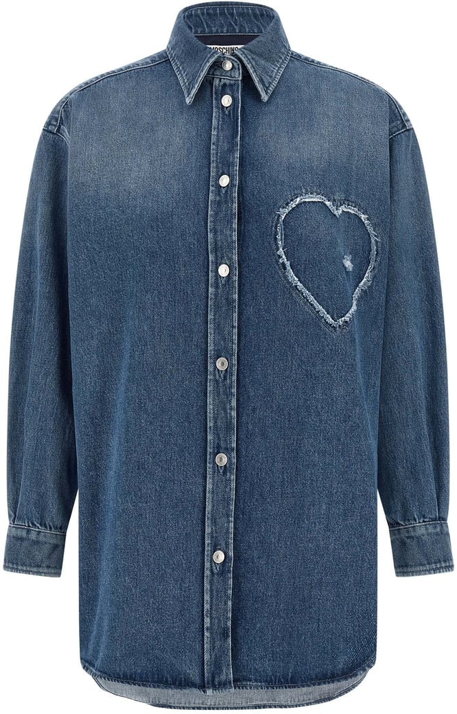 Moschino Blue Cotton Blouse