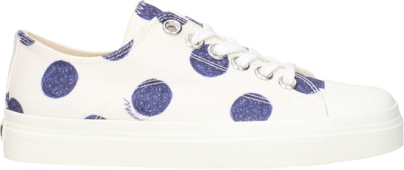 Moschino White Fabric Low Top Sneakers