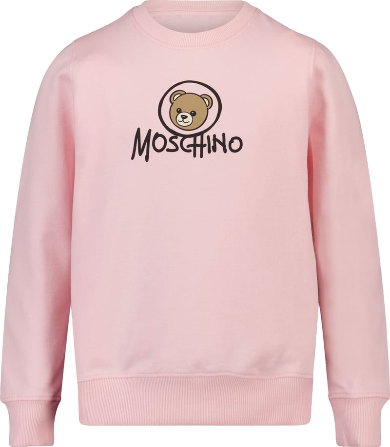 Moschino Kinder Meisjes Trui In Licht Roze
