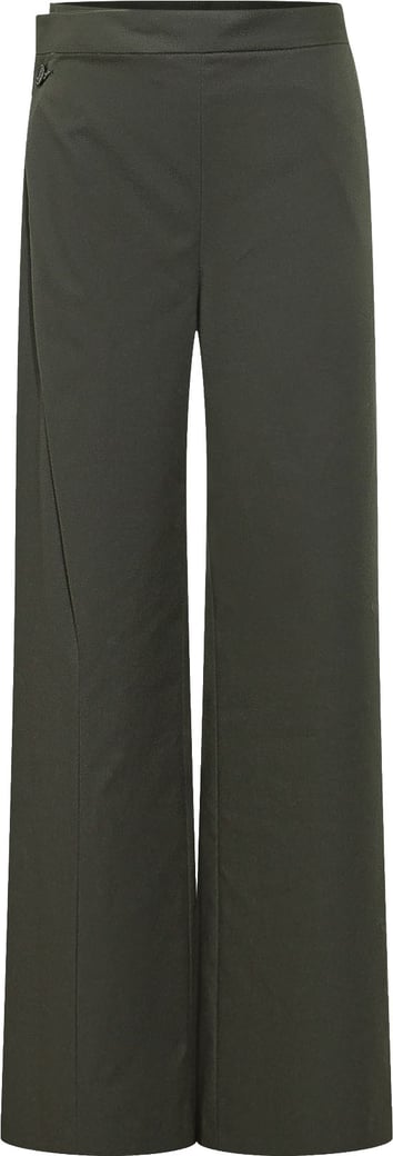 Pantaloni a Gamba Ampia con Cuciture Frontali