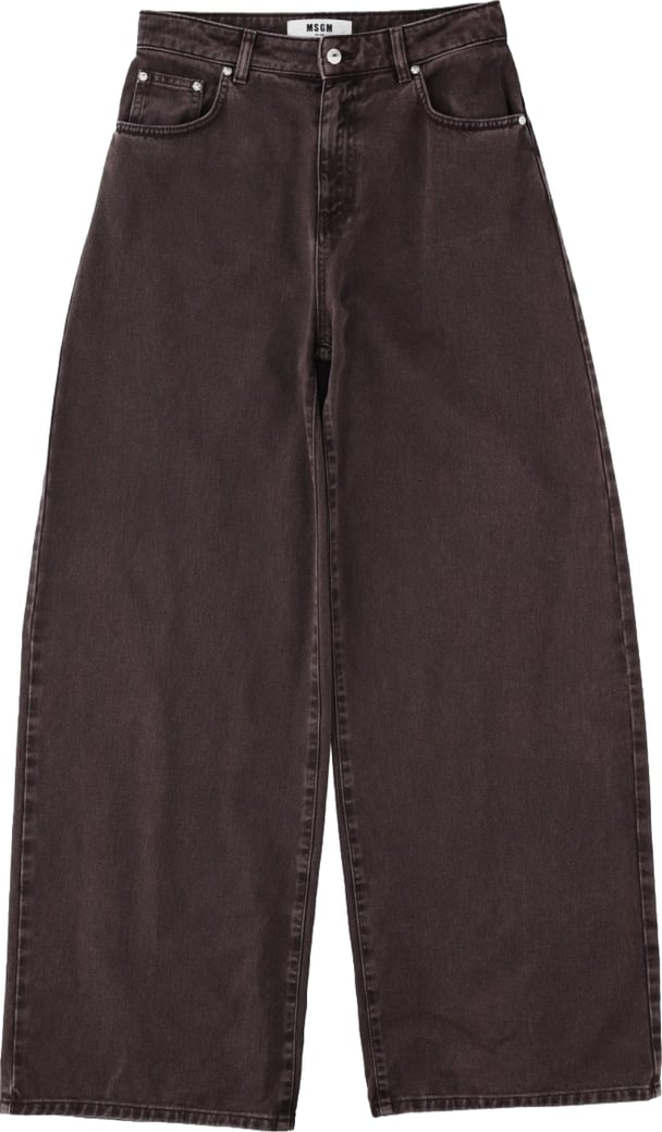 Jeans Wide Leg In Cotone