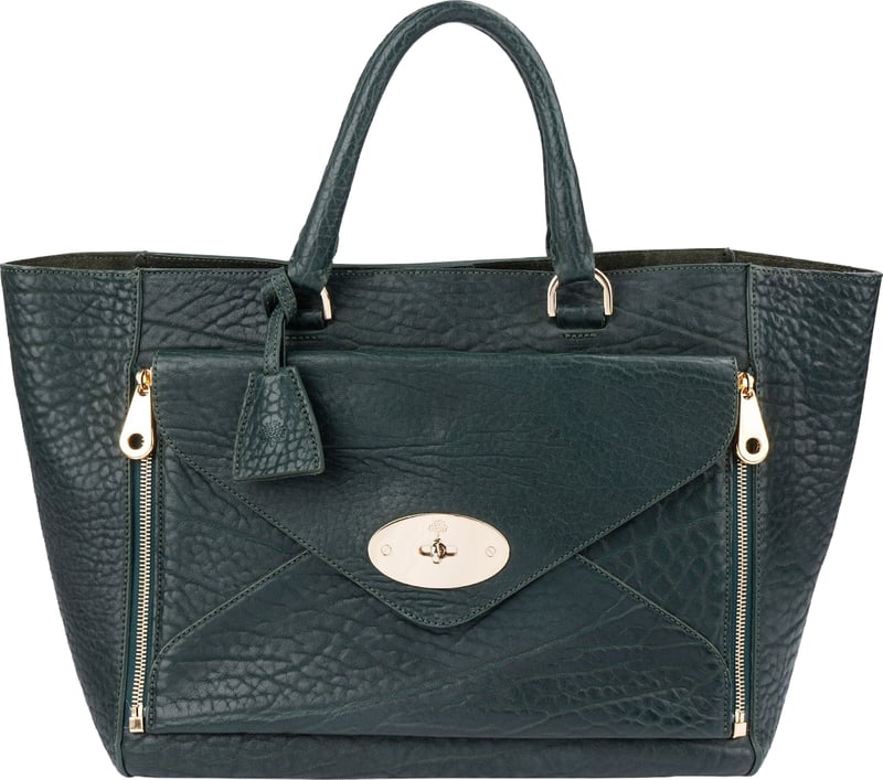 Mulberry Heavy Grain Leather Willow 2 in 1 Tote Handbag