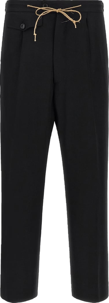Namacheko Black Virgin Wool Dress Pants