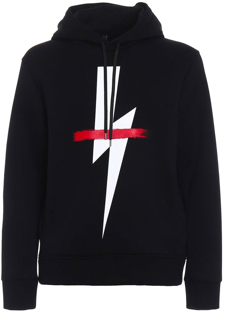 Neil Barrett Logo Hooded Sweatshirt