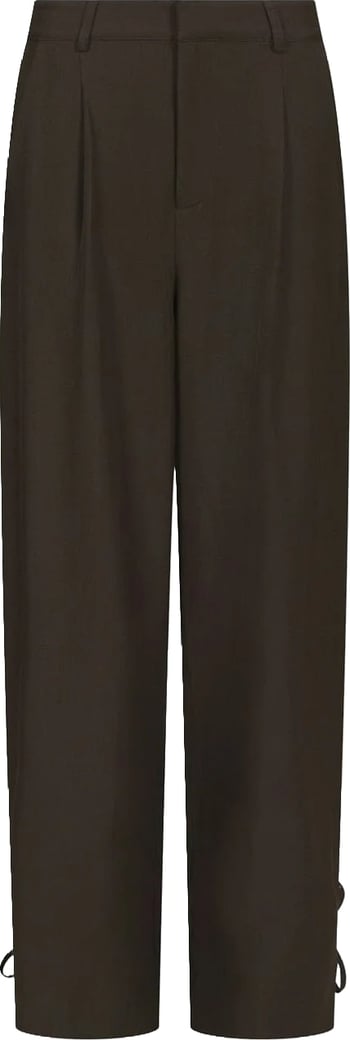 Neo Noir - Isotta Structure Tie Pants - 170430 - 676 Dark Brown