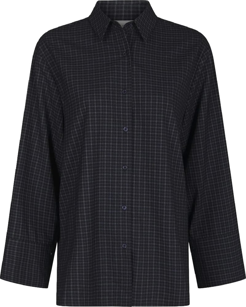Neo Noir - Dita Check Shirt - 170763 - 534 Dark Blue