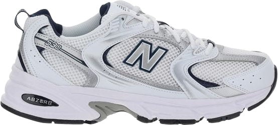 New Balance White Polyethylene Athletic Sneakers