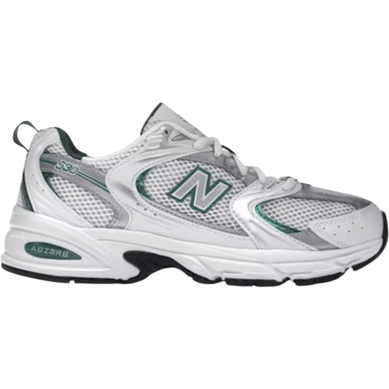 New Balance 530 White Silver Green