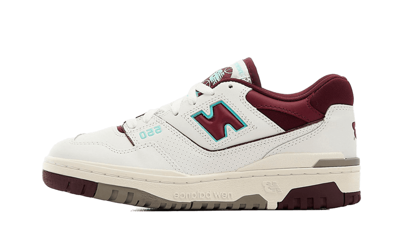 New Balance 550 Burgundy Cyan