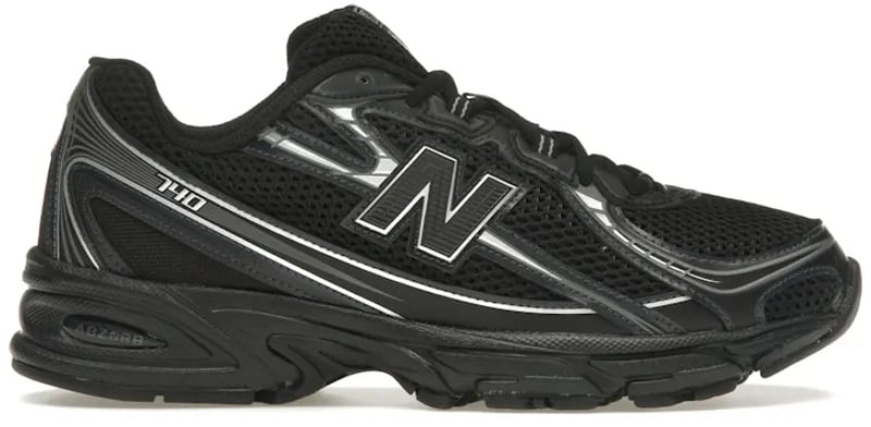 New Balance 740v2 Black Grey Silver