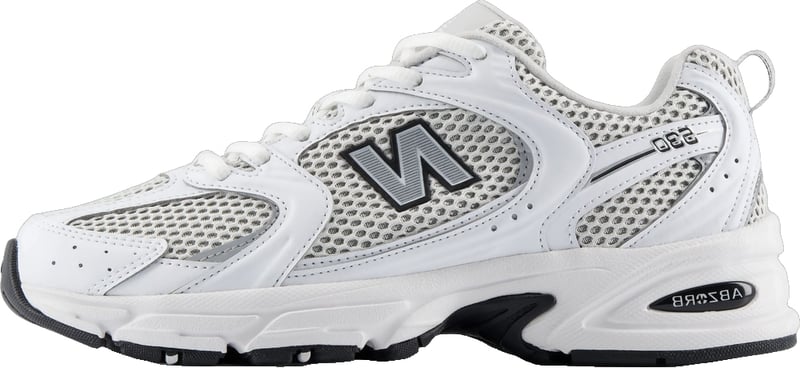 New Balance 530 White Silver Metallic Black Sole 'White Silver Black'