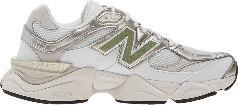 White Suede Details Mesh Sneakers