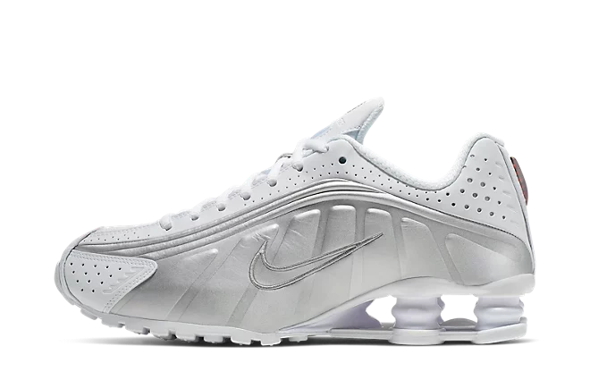 Nike Shox R4 Wmns "White Metallic Silver"