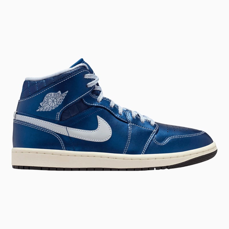 Jordan 1 Mid SE Metallic Blue Quilted (Women's)