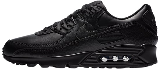 Nike Air Max 90 Leather 'Triple Black'