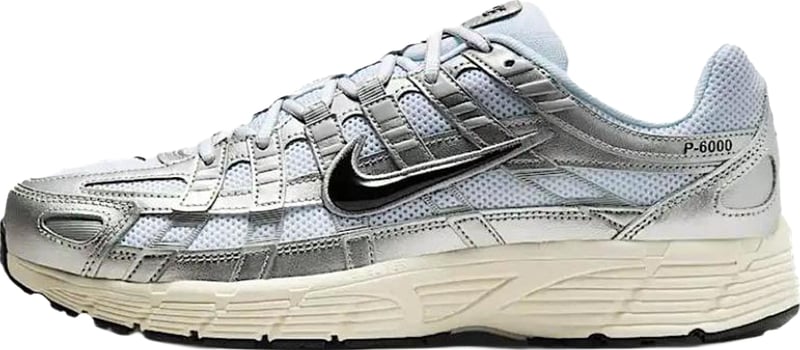 Nike P-6000 'White Metallic Silver Flat Silver Black'