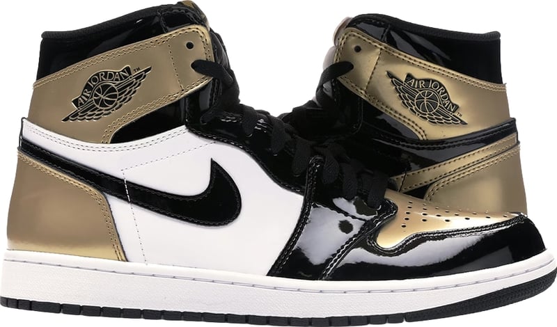 Air Jordan 1 High OG NRG Gold Top 3 'Black Gold' - Size 46 (ARCHIVE)