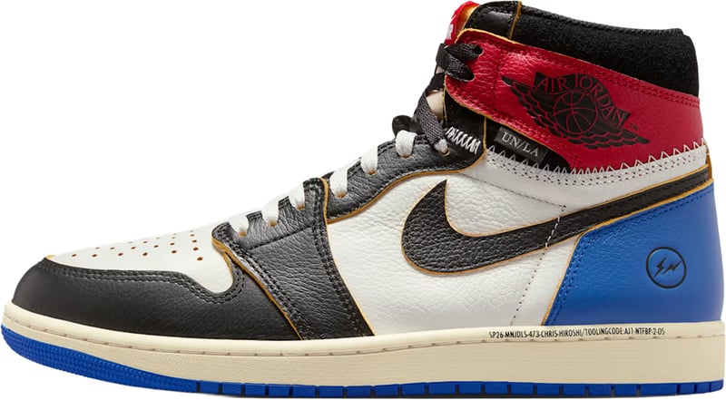 Air Jordan 1 Retro High OG SP Fragment x Union LA Varsity Red Sport Royal
