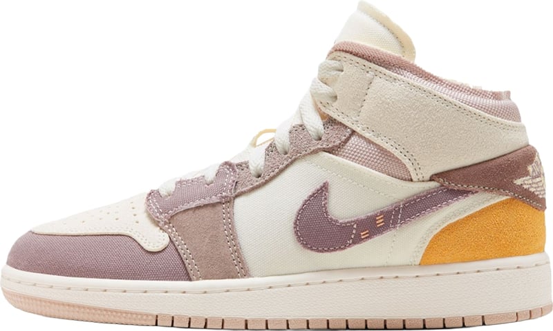 Air Jordan 1 Mid SE Craft GS 'Inside Out - Taupe Haze' - Size 38 (ARCHIVE)