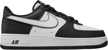 Nike Black And White Leather Low Top Sneakers