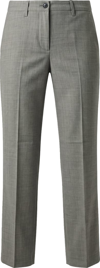 Straight-leg wool pants