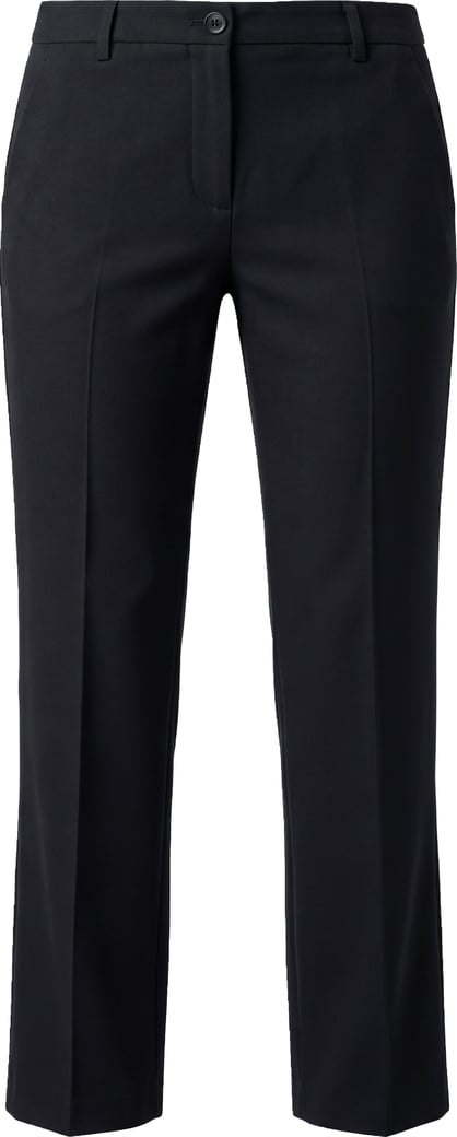 Cropped trousers in cotton blend