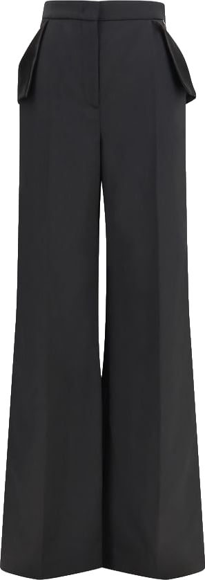 Nissa Black Recycled Polyester Pants