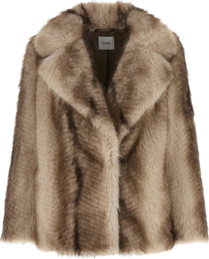 Nude Faux Fur Jacket