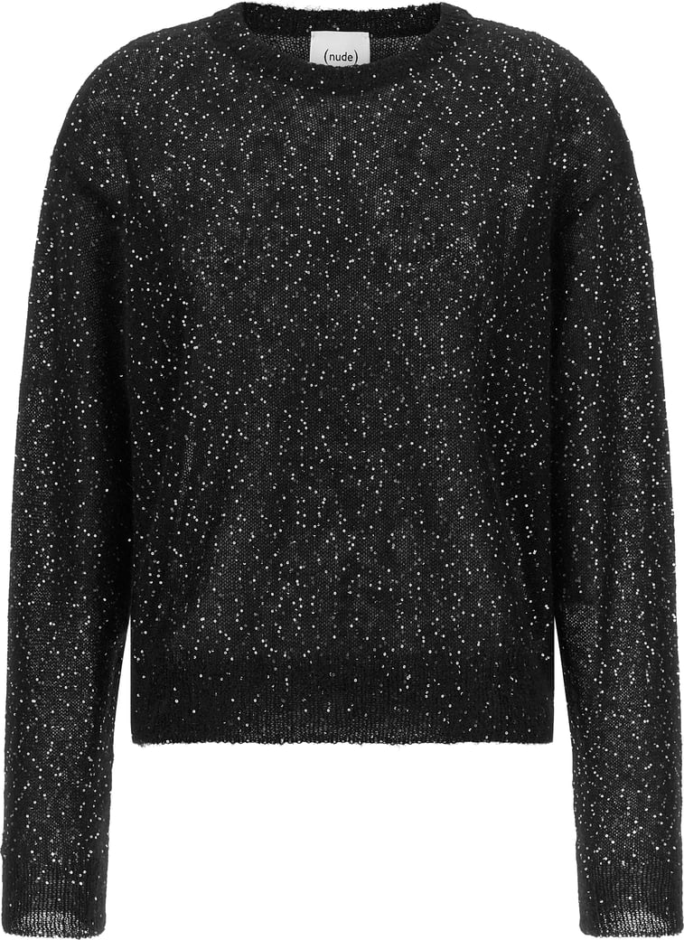 Nude Micro Sequin Sweater
