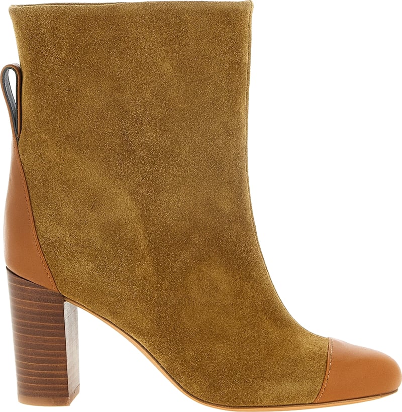 ODISSI Beige Calfskin Ankle Boots