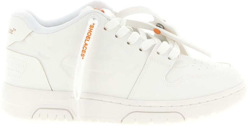 Off-White Orange Plastic Athletic Sneakers