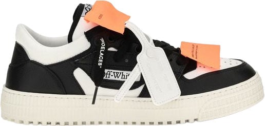 Off-White Multicolor Calf Leather Bos Taurus Low Top Sneakers