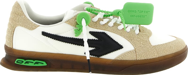 Off-White Multicolor Nylon Athletic Sneakers