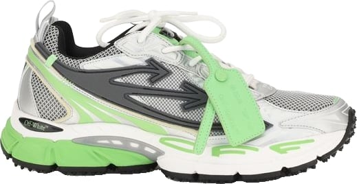 Off-White Bicolor Polyethylene Athletic Sneakers