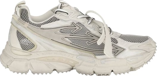 Off-White Beige Polyethylene Athletic Sneakers