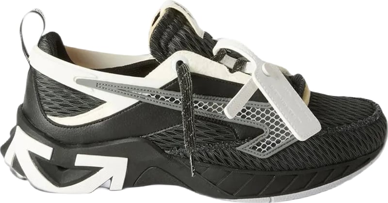 Heren Space Memo sneaker in zwart en wit