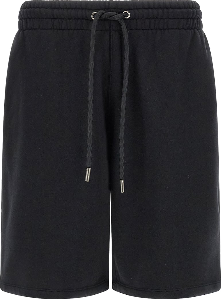 Off-White Black Cotton Bermuda Shorts