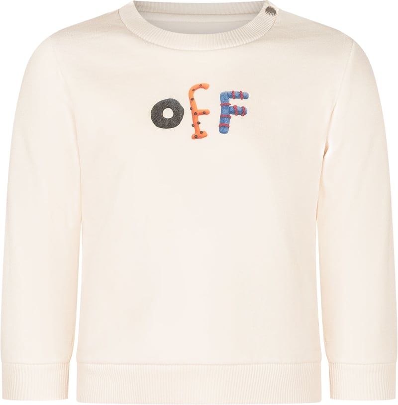 Felpa Girocollo con Logo Grafico