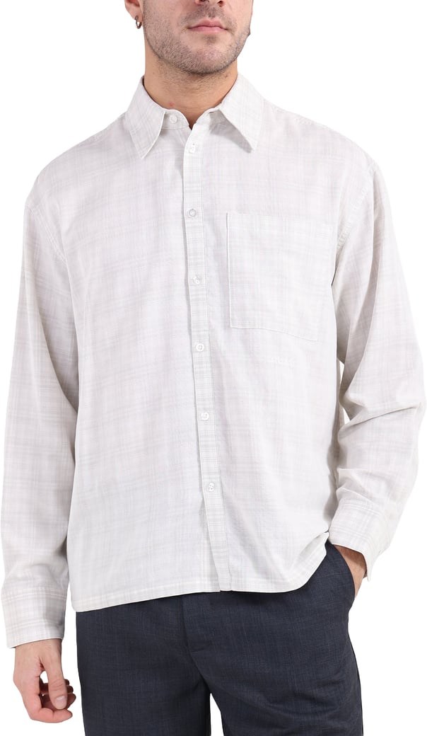 shirt check off white