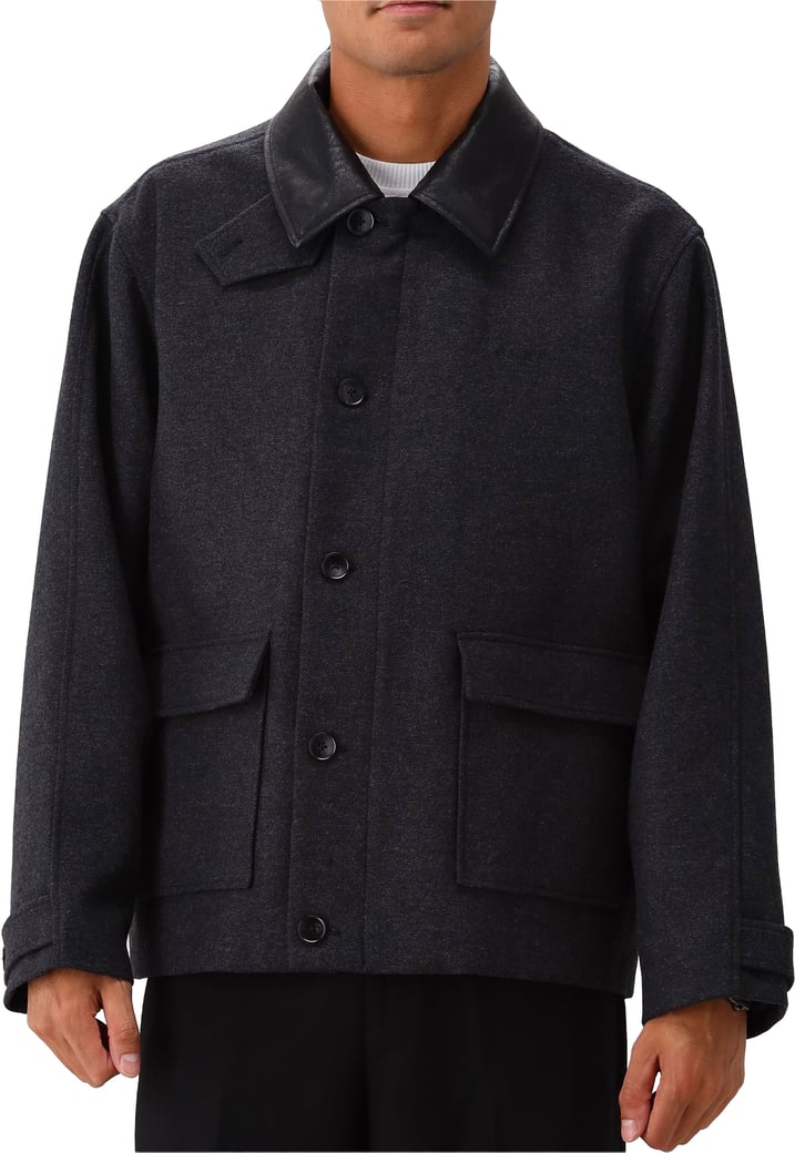 Olaf Jas Grijs Wool Workwear