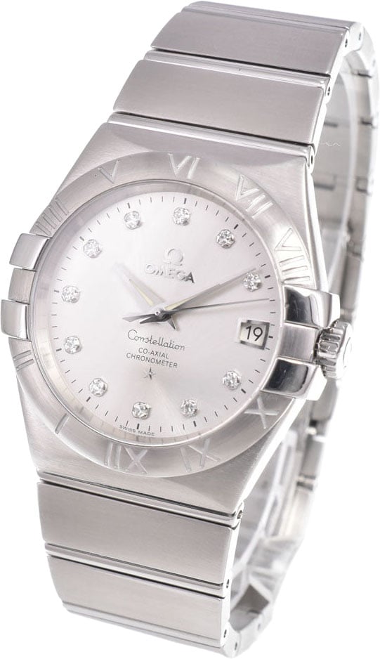 Omega Constellation Co-Axial Chronometer Automatic Stainless Steel with Diamond Markers 35