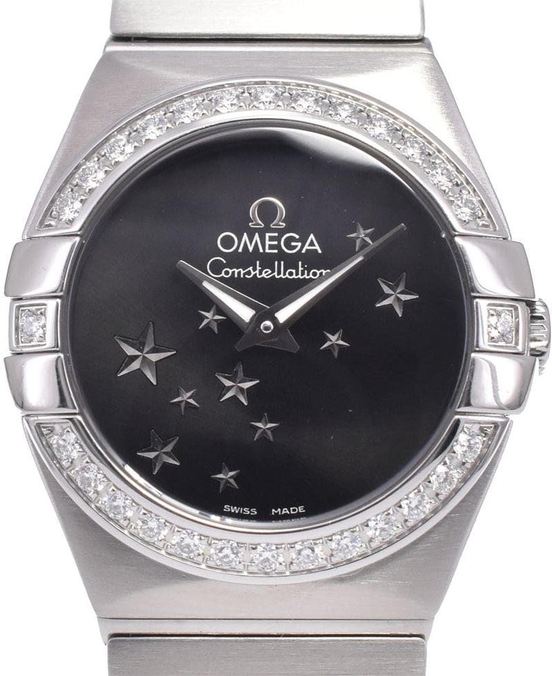 Omega Constellation Quartz Stainless Steel with Diamond Bezel and Markers 25