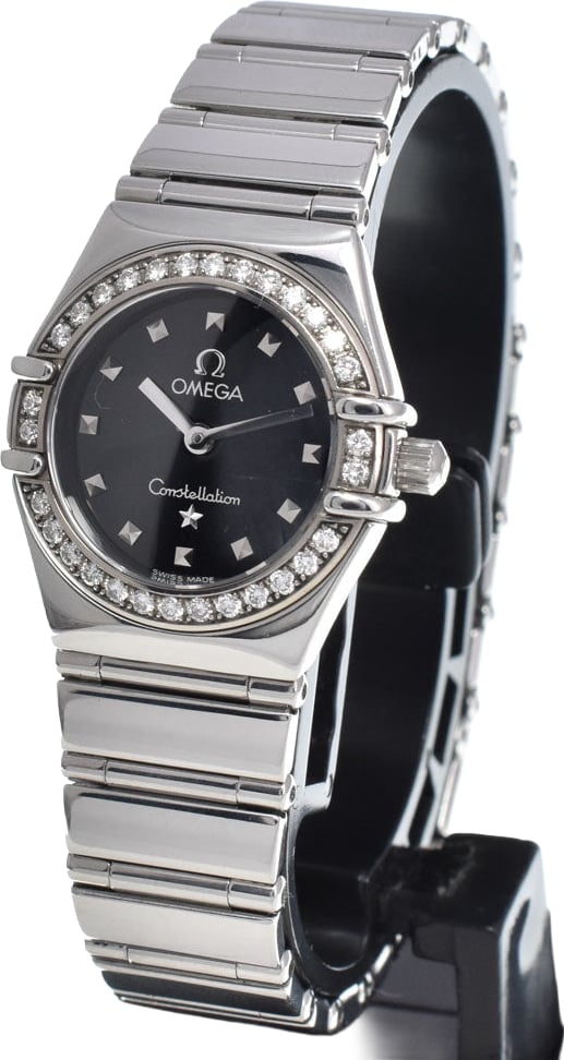 Omega Constellation Quartz Stainless Steel with Diamond Bezel and Markers 22