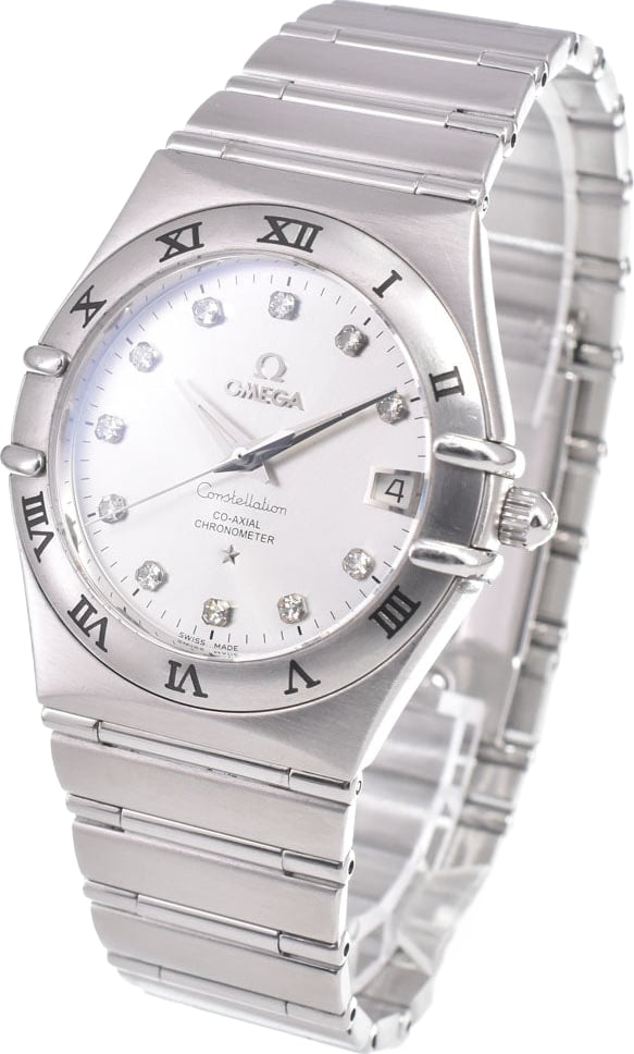 Omega Constellation Co-Axial Chronometer Automatic Stainless Steel with Diamond Markers 35